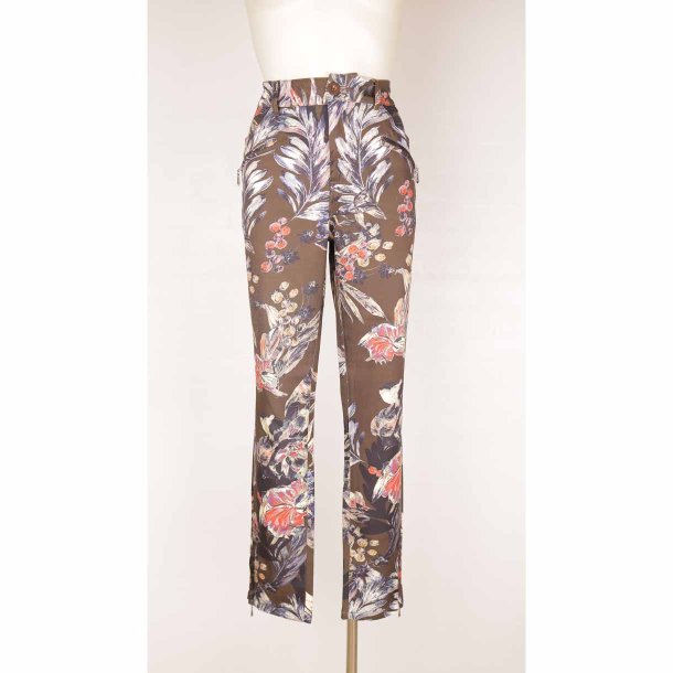 Marc Lauge bukser brun m print polymix 40 (B1)