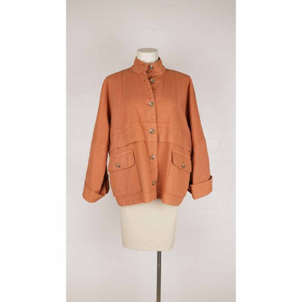 La R�uge kort vid jakke rust kanvas oversize S  (N54)