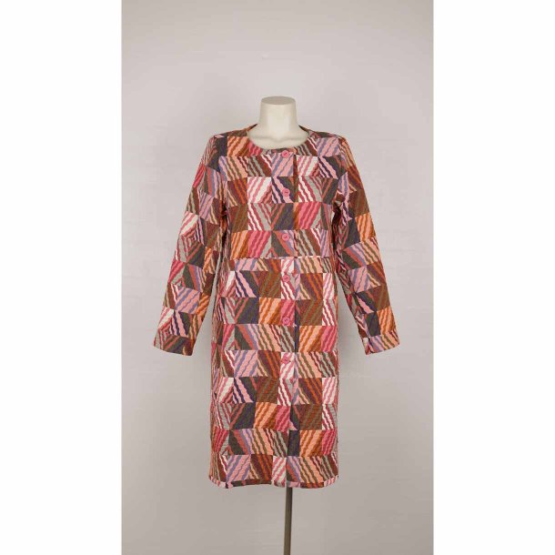 du milde frakke brokade stof NY! OLIVIA str. M (16)