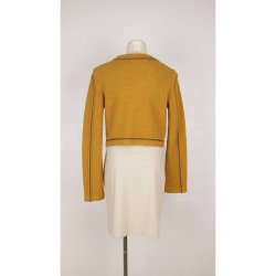 Malene Birger kort karry gul uldjakke str. S (21)