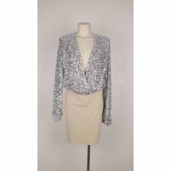 CRAS slv pallietter bluse ben cros over NSN 38 (N76)