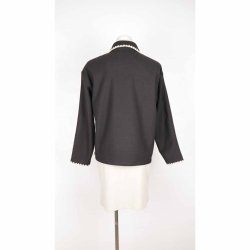 Moves s�t m jakke + nederdel sort/creme 36 (N94)