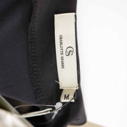 Charlotte sparre tunika kjolekort sort velour NY M (B16)