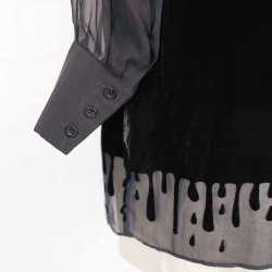 Charlotte sparre tunika kjolekort sort velour NY M (B16)