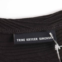 Trine Kryger Simonsen sort kjole m struktur 40 (9)