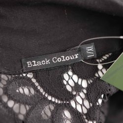 Black Colour kjole med blonde �rmer - L/XL (B4)