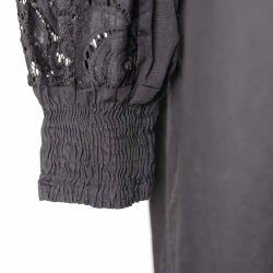 Black Colour kjole med blonde �rmer - L/XL (B4)