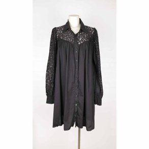 Black Colour kjole med blonde �rmer - L/XL (B4)