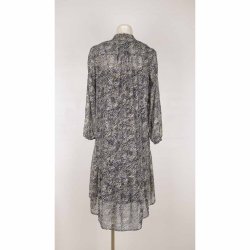 Love &amp; Divine ciffon kjole sort/guld underkj NY XS (N54)