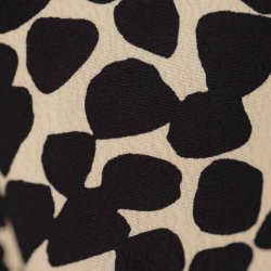 MSCH midi kjole beige m sorte dots visc. S (N54)