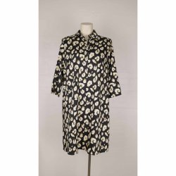 Love&Divine kort tunika kjole sort m beige poly S (N61)