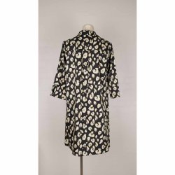 Love&Divine kort tunika kjole sort m beige poly S (N61)