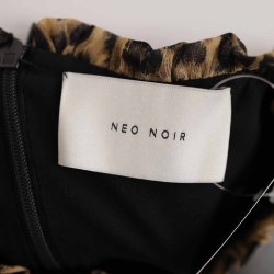 Neo Noir midi kjole leo plisse/etager polymix XS (N54)