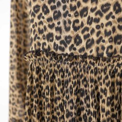 Neo Noir midi kjole leo plisse/etager polymix XS (N54)