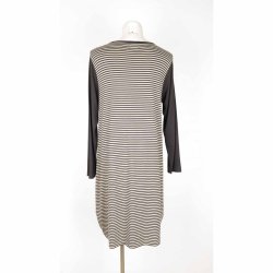 Masai kort kjole stribet ryg/lomme viscose XL (N98)