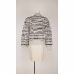 Neo Noir strik cardigan gr�m�nster m s�lvknap S (B9)