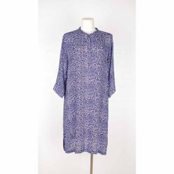 PHJ tunika kjole 80%silke 20%viscose bl� leo XL (N82)